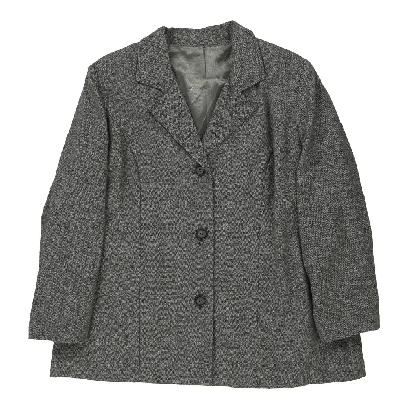 casual sports coatYves Saint Laurent Coat - 2XL Grey Wool Blend