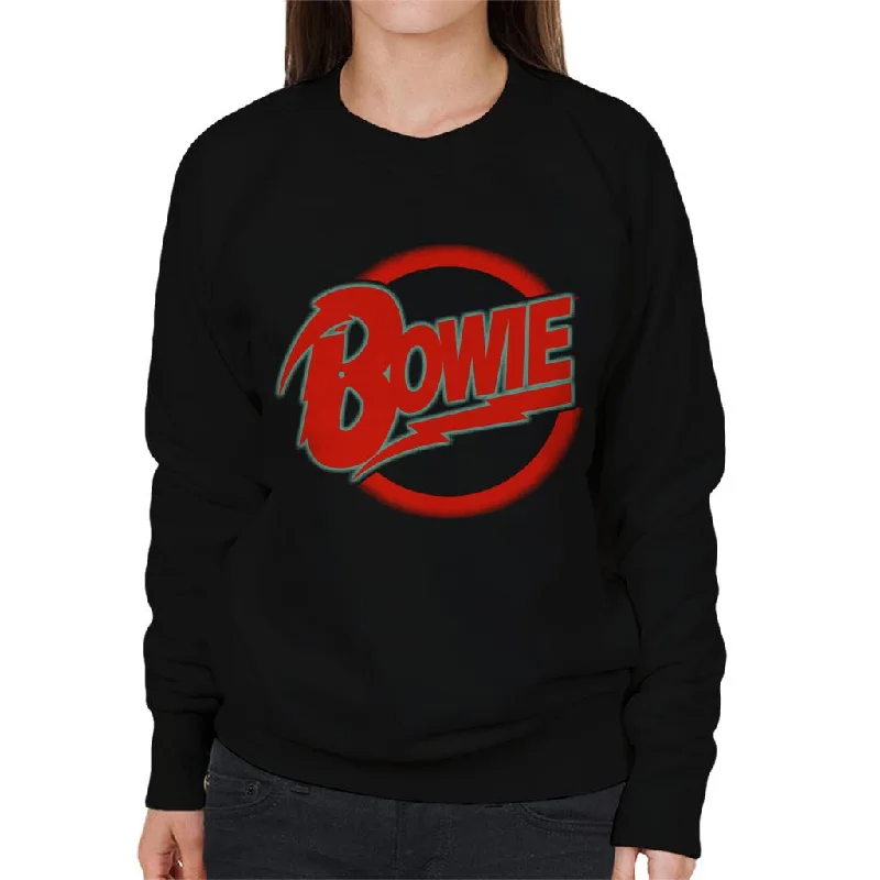 high-performance athletic hoodieDavid Bowie Neon Logo Women's Sweatshirt