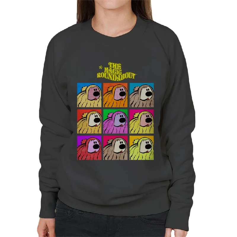 modern athletic hoodieThe Magic Roundabout Dougal Pop Art Women's Sweatshirt