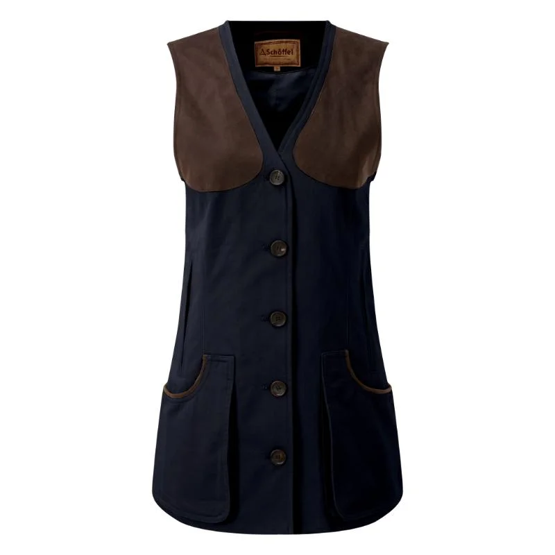 sleek and warm coatSchoffel Ladies All Season Shooting Vest - Navy