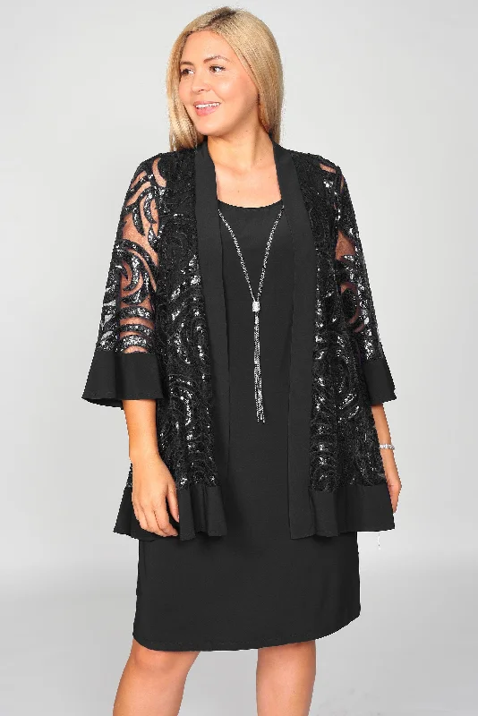 A-line dressR&M Richards 2342W Short Plus Size Jacket Dress