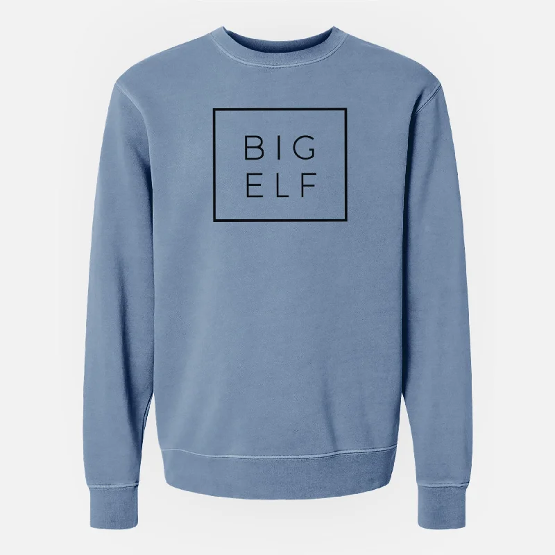 fashion sportswear hoodieBig Elf Boxed - Unisex Pigment Dyed Crew Sweatshirt