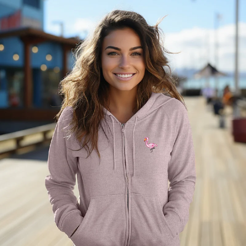 classic zip-up coatDalix Flamingo Washed Zip Hoodie