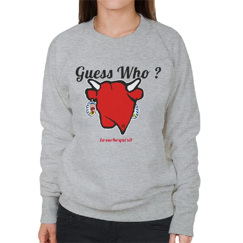 minimalist gym sweatshirtThe Laughing Cow Guess Who Women's Sweatshirt