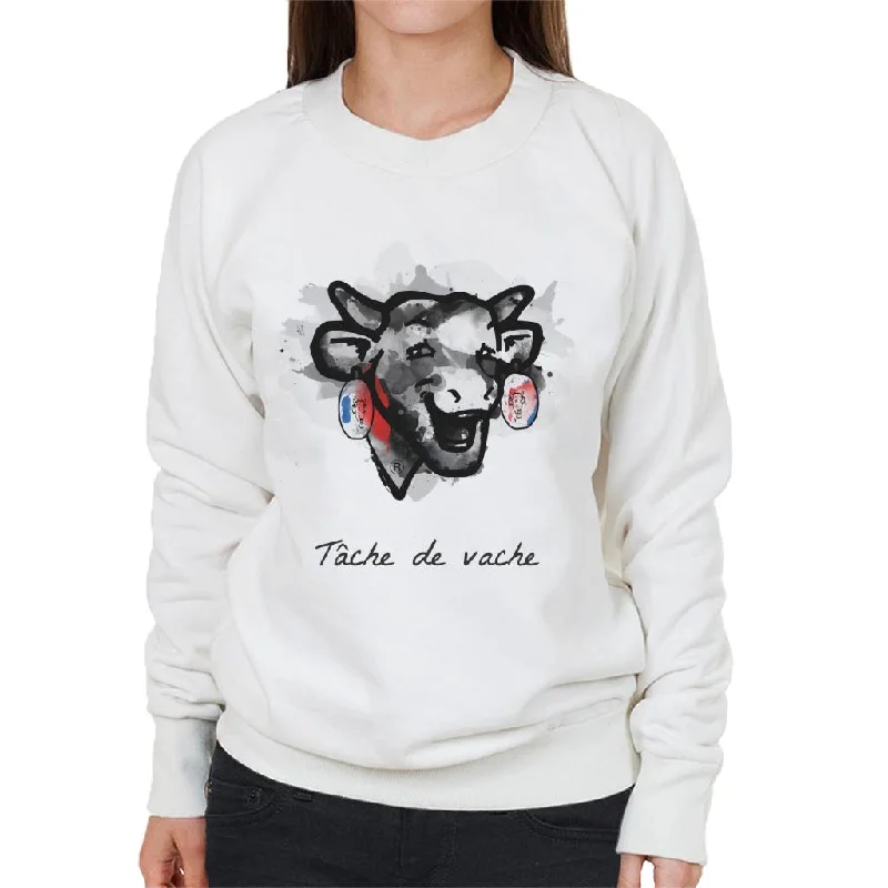 contemporary fitness sweatshirtThe Laughing Cow Tache De Vache Women's Sweatshirt