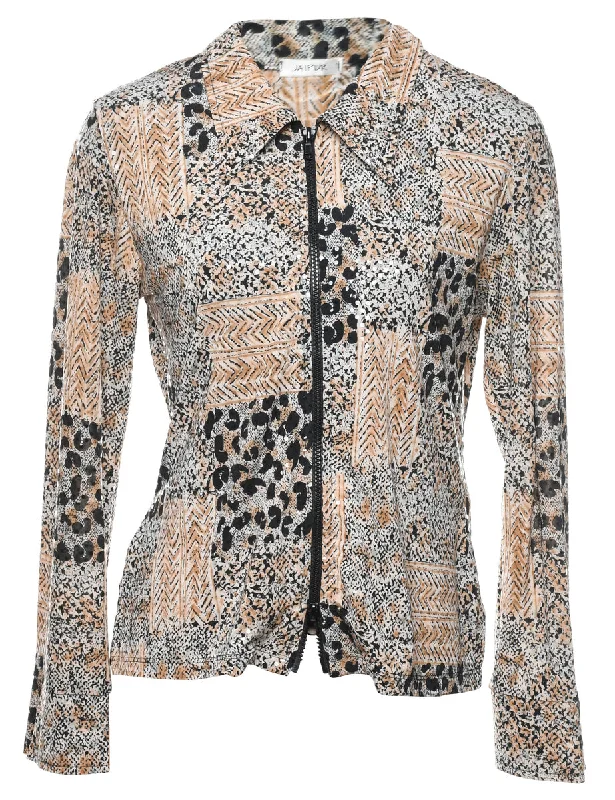 contemporary trench coatLeopard Print Blouse - M