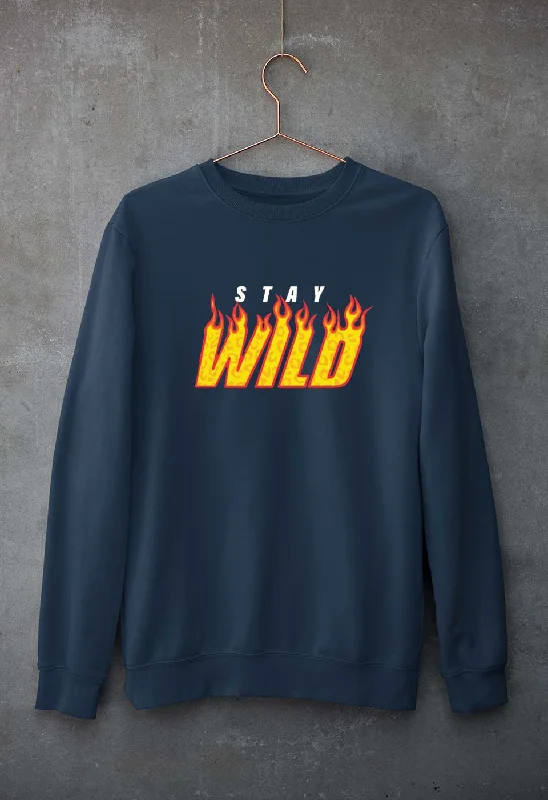 oversized sports sweatshirtStay Wild Unisex Sweatshirt for Men/Women