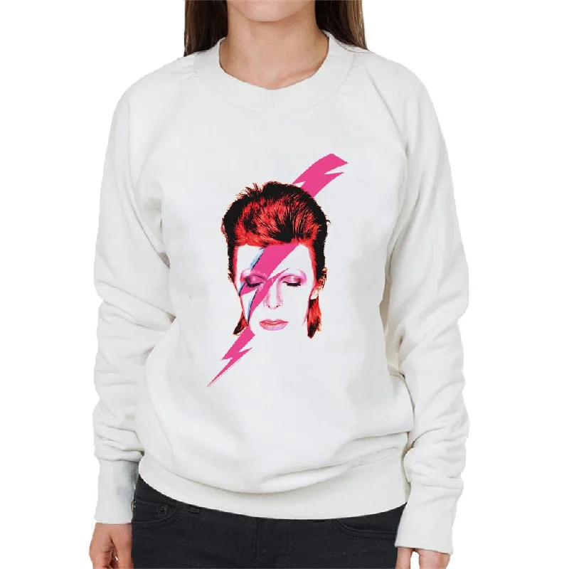 zip-up gym hoodieDavid Bowie Aladdin Sane Lightning Bolt Women's Sweatshirt