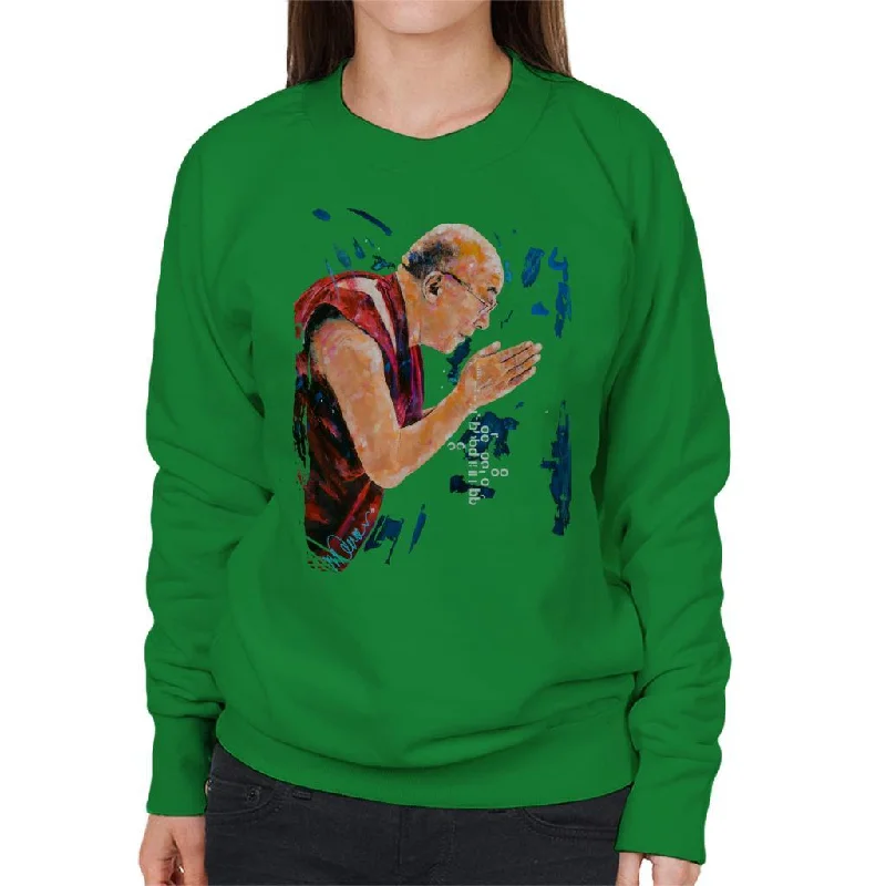 stylish performance hoodieSidney Maurer Original Portrait Of The Dalai Lama Women's Sweatshirt