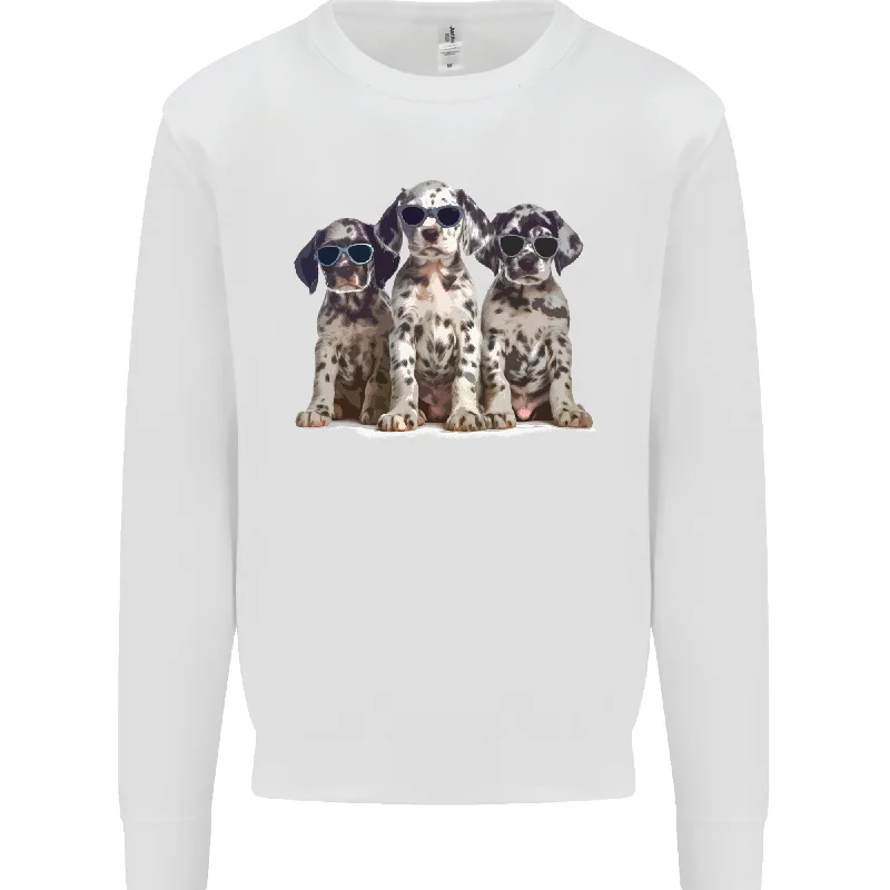 gym ready hoodie3 Cool Dalmatian Puppies Dogs Mens Sweatshirt Jumper