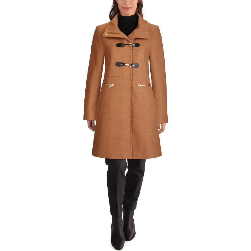 high-fashion coatWomens Wool Blend Buckle Wool Coat