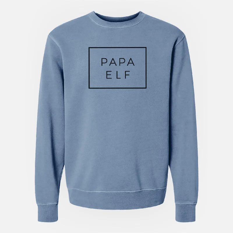 stylish performance hoodiePapa Elf Boxed - Unisex Pigment Dyed Crew Sweatshirt