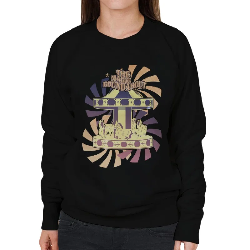 fashionable workout wearThe Magic Roundabout Retro Carousel Women's Sweatshirt