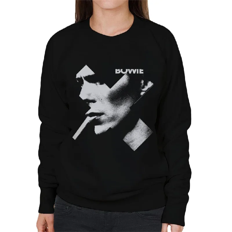 soft athletic sweatshirtDavid Bowie Cross Smoke Women's Sweatshirt