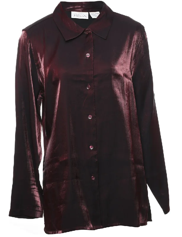 elegant coatMaroon Evening Shirt - L