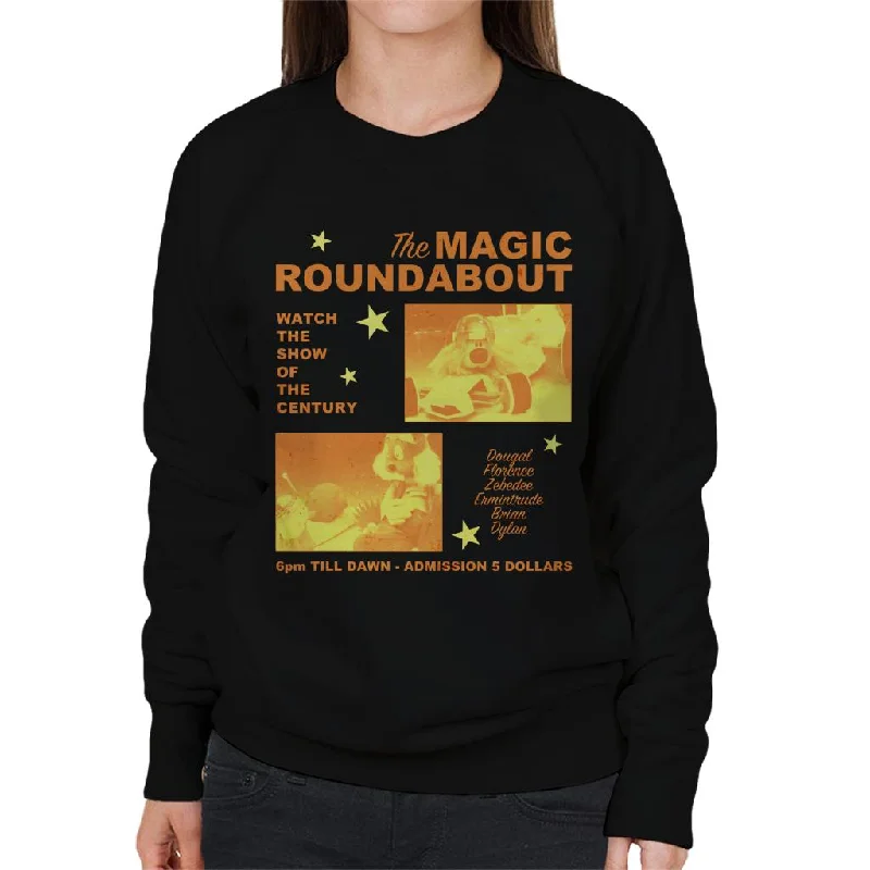 modern sports hoodieThe Magic Roundabout Retro Show Poster Women's Sweatshirt