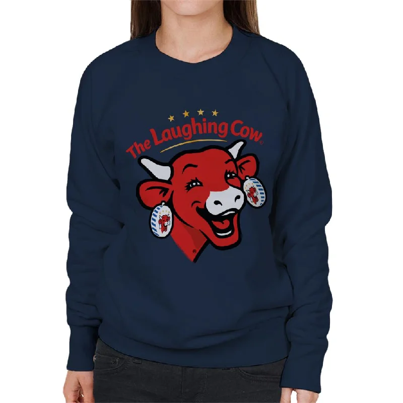 sleek sports hoodieThe Laughing Cow Contemporary Logo Women's Sweatshirt