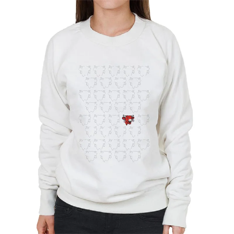 fitness lifestyle hoodieThe Laughing Cow Silhouettes Women's Sweatshirt