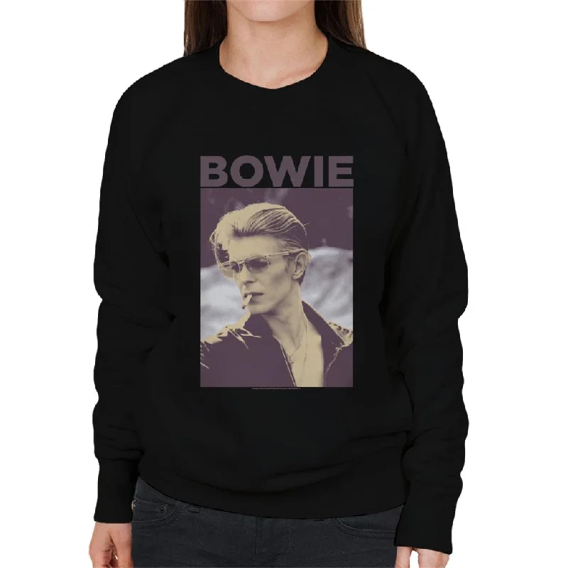 lightweight fitness hoodieDavid Bowie Smoking Portrait Women's Sweatshirt