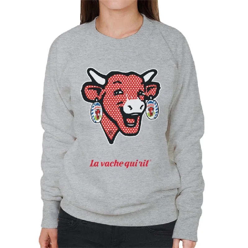 urban activewear hoodieThe Laughing Cow Polka Dot Women's Sweatshirt