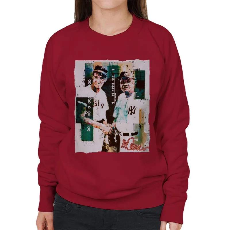 eco-friendly sports hoodieSidney Maurer Original Portrait Of Ted Williams And Babe Ruth Women's Sweatshirt