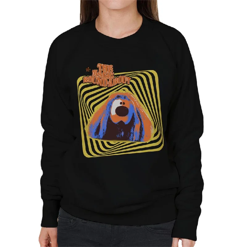 breathable workout hoodieThe Magic Roundabout Retro Psychedelic Dougal Women's Sweatshirt