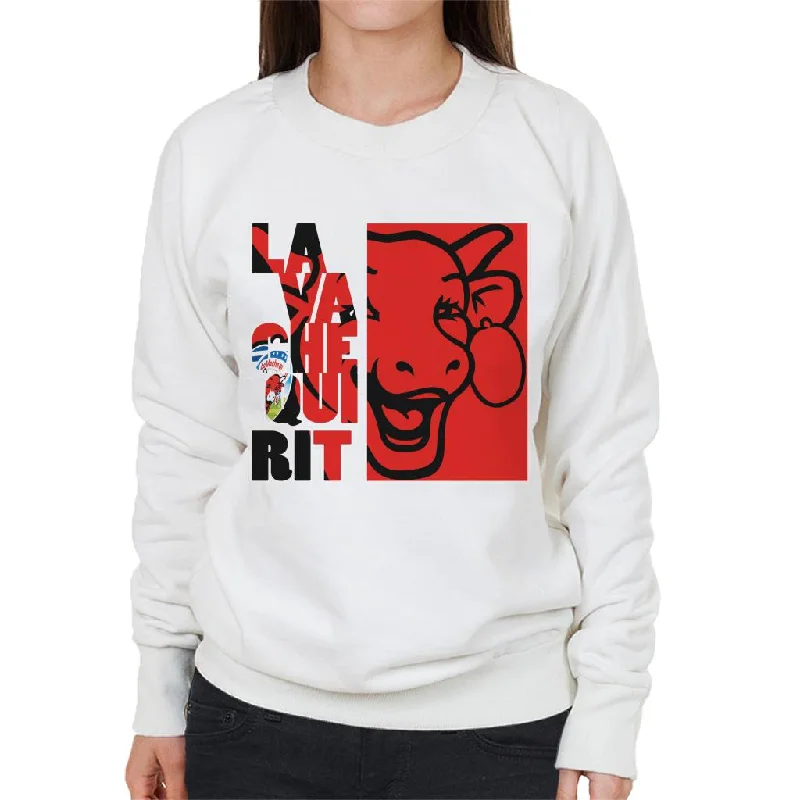 functional sports hoodieThe Laughing Cow Red Montage Women's Sweatshirt