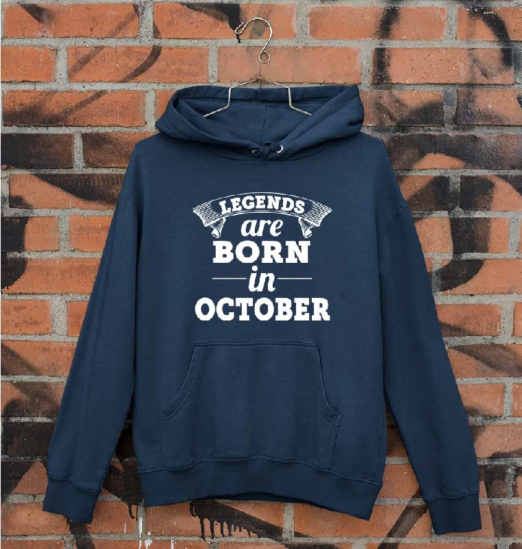 performance hoodie for gymLegends are Born in October Unisex Hoodie for Men/Women