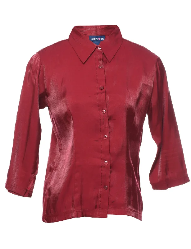 vintage trench coatMaroon Evening Shirt - M