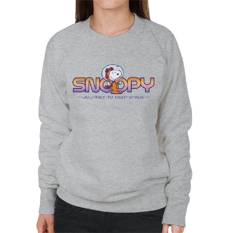 trendy fitness sweatshirtPeanuts Snoopy Journey To Deep Space Women's Sweatshirt