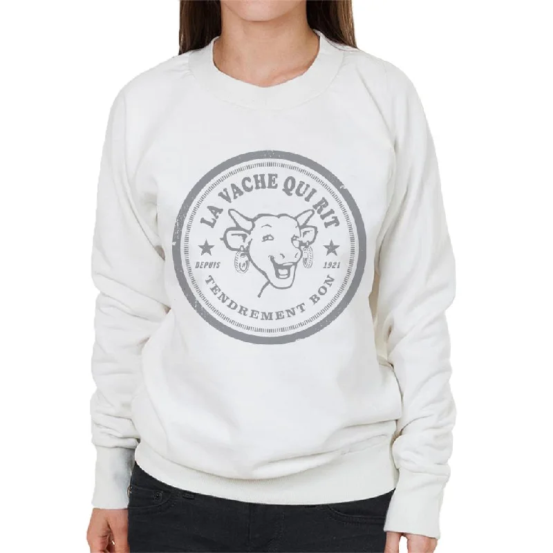 loose fit sports sweatshirtThe Laughing Cow Badge Logo Women's Sweatshirt